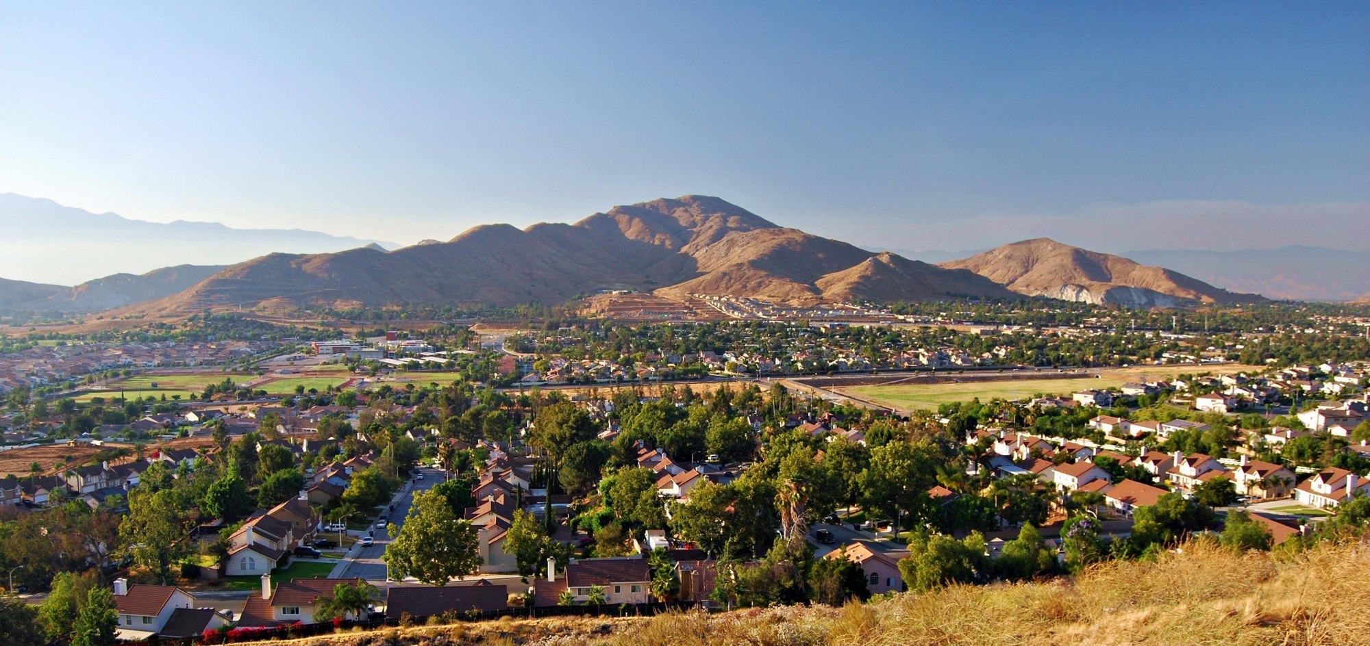 Mount Jurupa rising above Jurupa Valley
